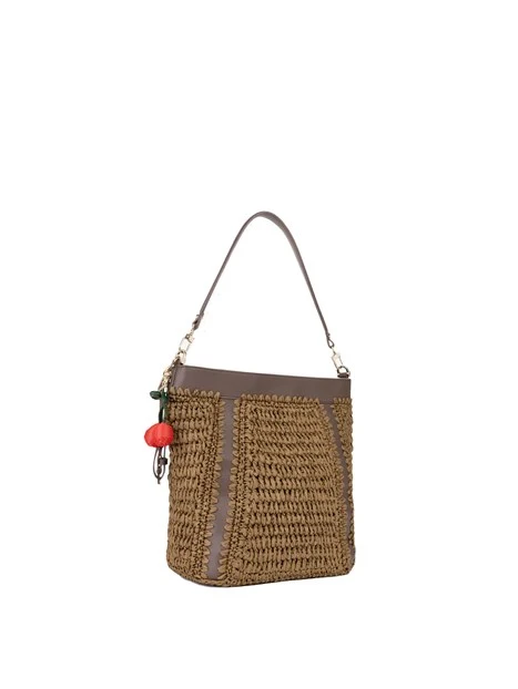 BORSA A SPALLA 73BS9M302 DONNA MARRONE