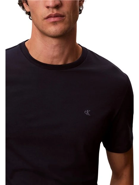 T-SHIRT MANICHE CORTE GIROCOLLO SLIM UOMO BLU