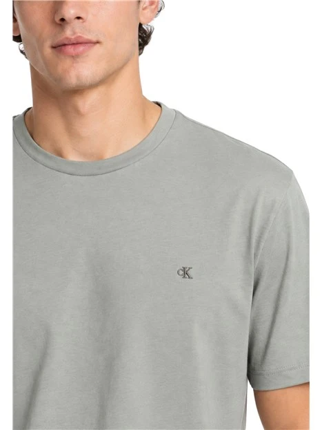 T-SHIRT MANICHE CORTE GIROCOLLO SLIM UOMO VERDE