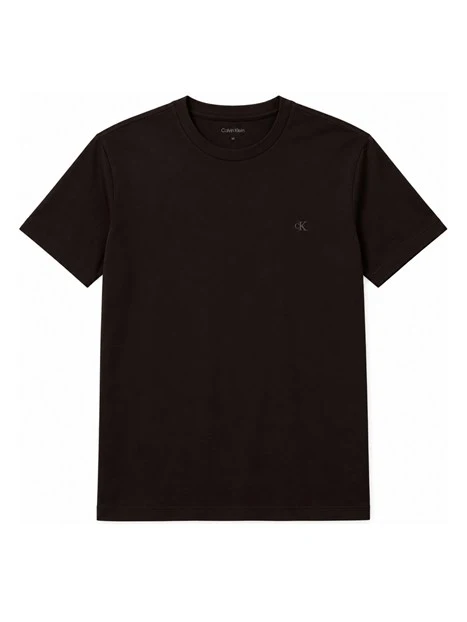 T-SHIRT MANICHE CORTE GIROCOLLO SLIM UOMO NERO