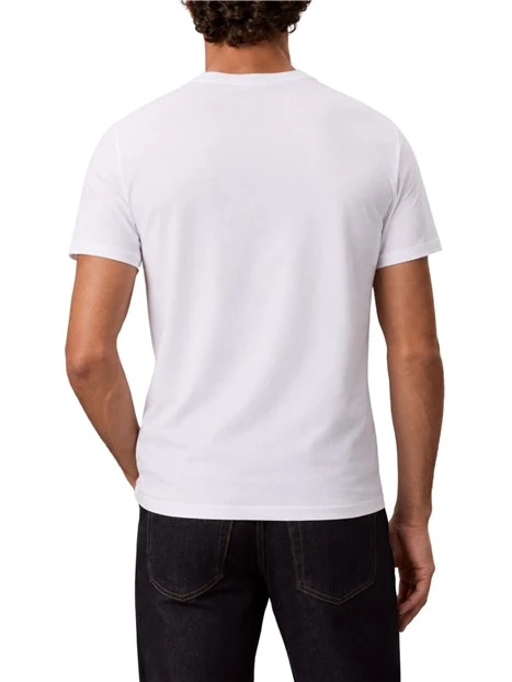T-SHIRT MANICHE CORTE GIROCOLLO SLIM UOMO BIANCO