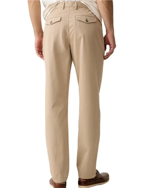 PANTALONI CHINO TAGLIO REGULAR UOMO BEIGE