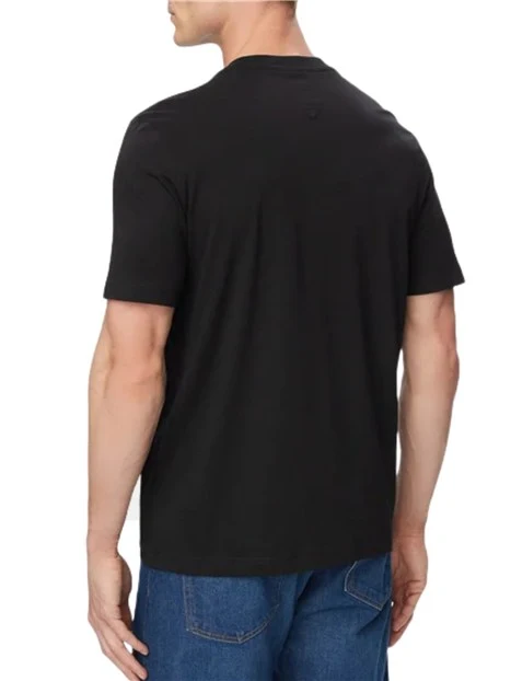 T-SHIRT MANICHE CORTE GIROCOLLO UOMO NERO