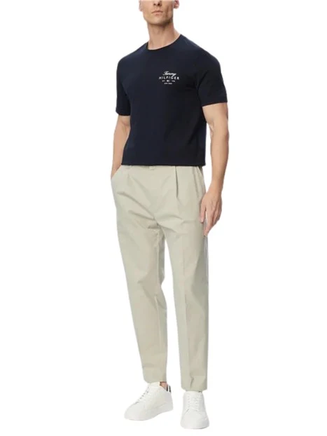 T-SHIRT MANICHE CORTE GIROCOLLO UOMO BLU