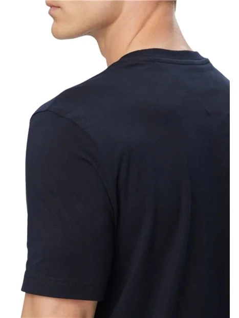 T-SHIRT MANICHE CORTE GIROCOLLO UOMO BLU