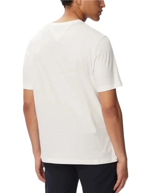 T-SHIRT MANICA CORTA CON LOGO A BLOCCO UOMO BIANCO