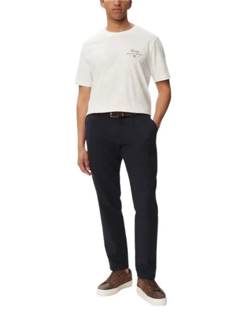 T-SHIRT MANICA CORTA CON LOGO A BLOCCO UOMO BIANCO