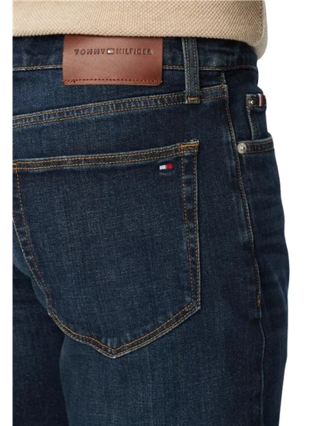 JEANS SLIM FIT GAMBA DRITTA UOMO BLU SCURO