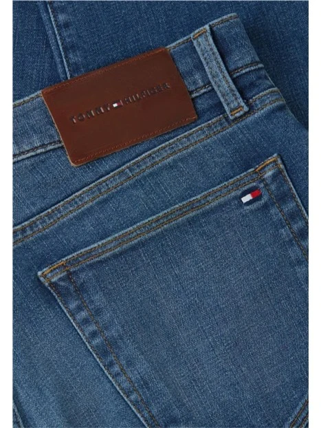 JEANS REGULAR DENIM CON BAFFATURE UOMO BLU