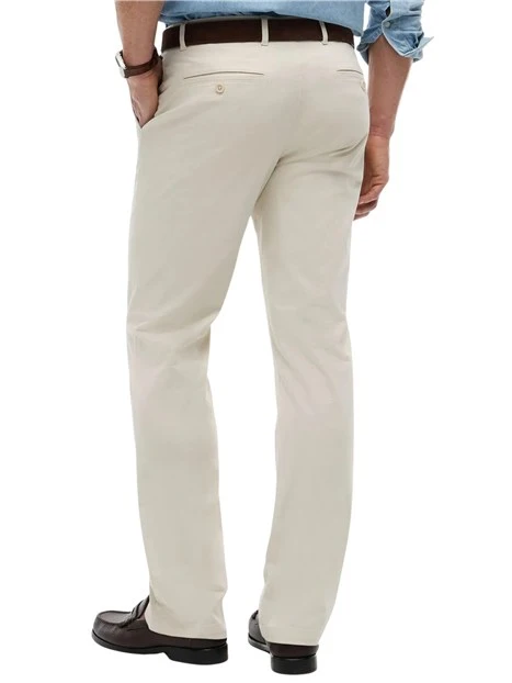 PANTALONI CHINO GAMBA DRITTA UOMO BIANCO