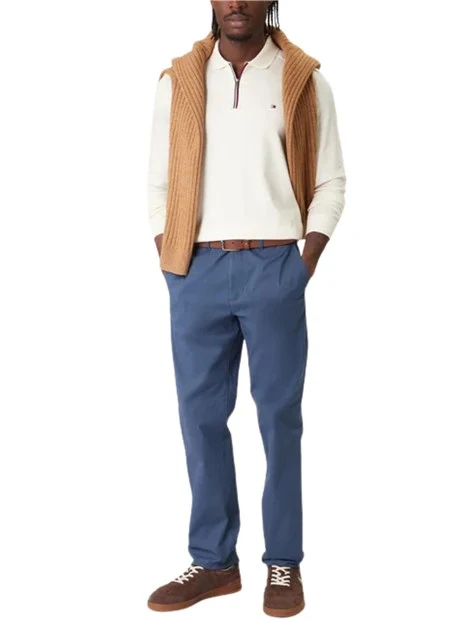 PANTALONI CHINO GAMBA DRITTA UOMO BLU