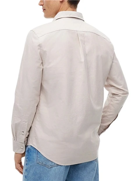 CAMICIA CASUAL BUTTON DOWN UOMO BEIGE