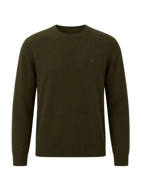 MAGLIA GIROCOLLO LV04LB305G IN PURA LANA MERINO UOMO VERDE