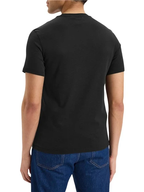 T-SHIRT MANICA CORTA GIROCOLLO SLIM UOMO NERO