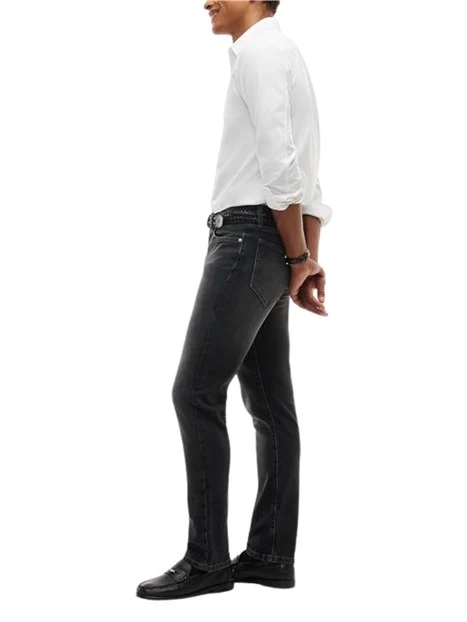 JEANS REGULAR CINQUE TASCHE UOMO GRIGIO SCURO