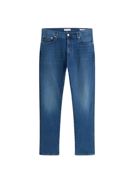 JEANS SKINNY E SLIM IN DENIM ELASTICIZZATO UOMO BLU