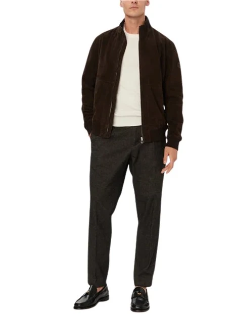 PANTALONE ELEGANTE CON PINCES UOMO NERO