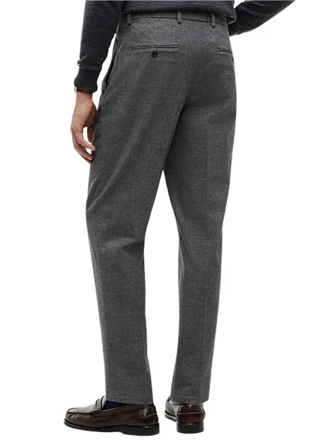 PANTALONE ELEGANTE CON PINCES UOMO GRIGIO
