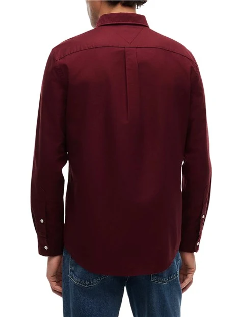 CAMICIA CASUAL OXFORD UOMO BORDEAUX