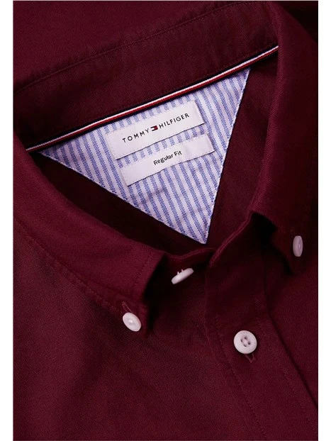CAMICIA CASUAL OXFORD UOMO BORDEAUX