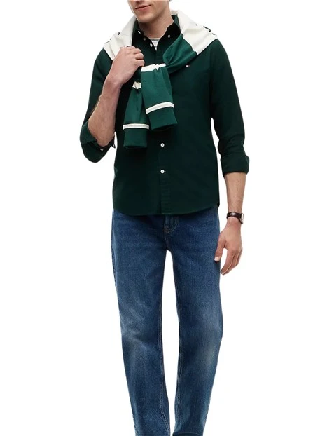 CAMICIA CASUAL OXFORD VERDE