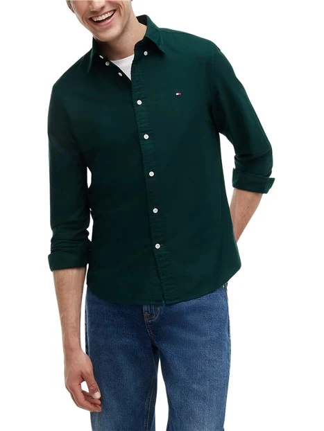 CAMICIA CASUAL OXFORD VERDE