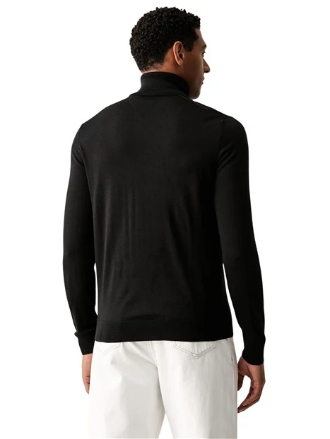 MAGLIA DOLCEVITA IN LANA UOMO NERO