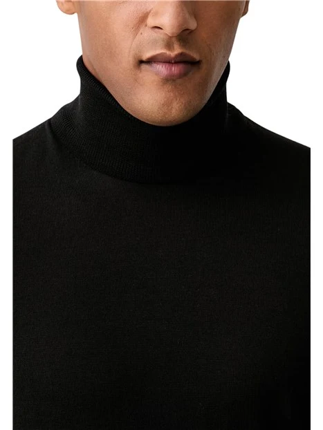 MAGLIA DOLCEVITA IN LANA UOMO NERO