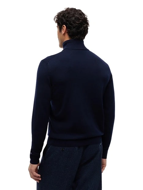 MAGLIA DOLCEVITA IN LANA UOMO BLU SCURO