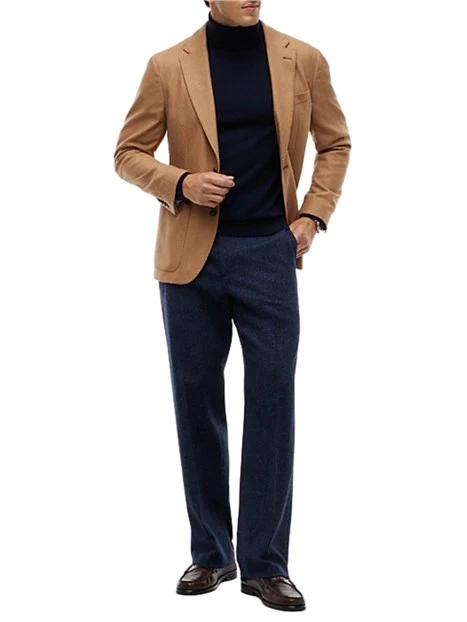 MAGLIA DOLCEVITA IN LANA UOMO BLU SCURO
