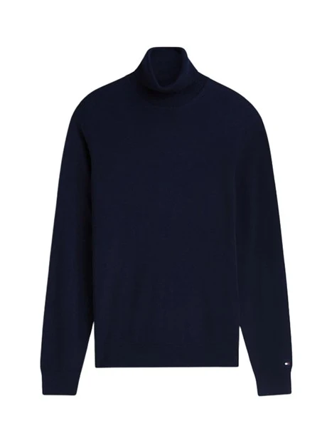 MAGLIA DOLCEVITA IN LANA UOMO BLU SCURO