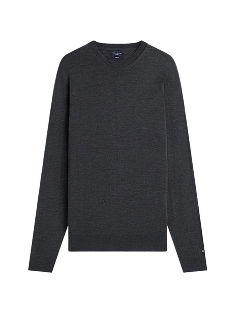 MAGLIA GIROCOLLO IN LANA UOMO GRIGIO SCURO