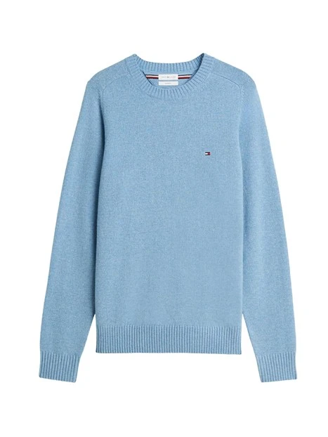 MAGLIA GIROCOLLO IN LANA UOMO AZZURRO