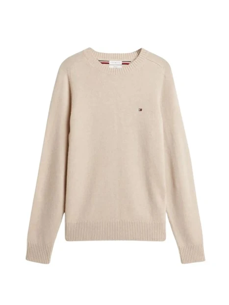 MAGLIA GIROCOLLO IN LANA UOMO BEIGE