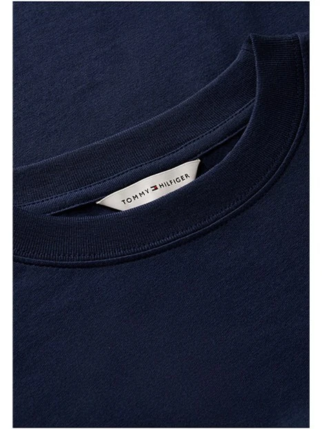 T-SHIRT MANICA CORTA CON LOGO RICAMATO DONNA BLU SCURO