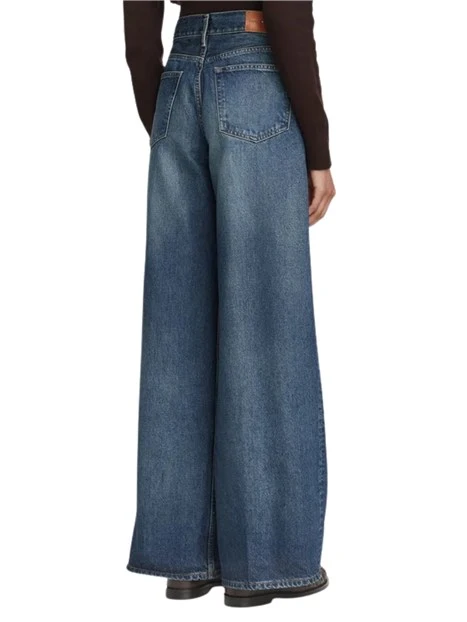 JEANS PALAZZO A GAMBA AMPIA DONNA BLU