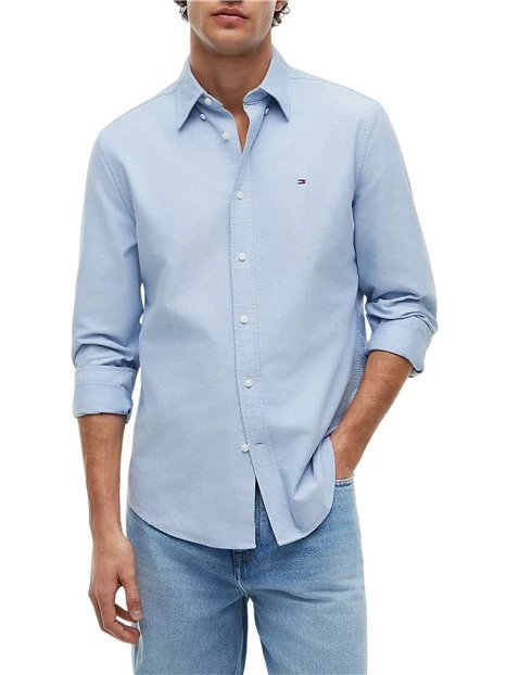 CAMICIA CASUAL OXFORD BUTTON DOWN UOMO BLU