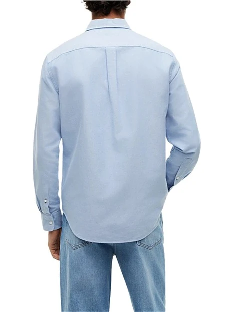 CAMICIA CASUAL OXFORD BUTTON DOWN UOMO BLU