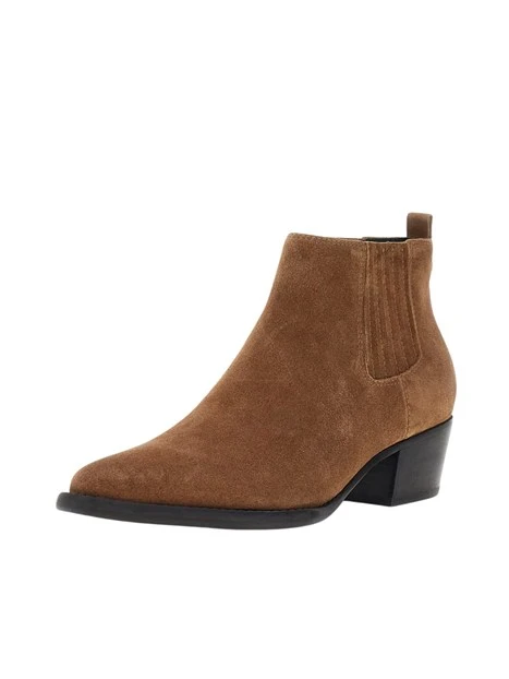 STIVALETTI TACCO BASSO FLTWYISUE10 WESTERN DONNA MARRONE
