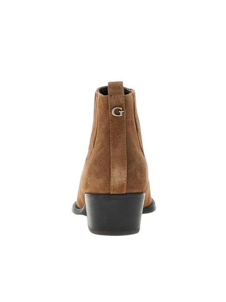 STIVALETTI TACCO BASSO FLTWYISUE10 WESTERN DONNA MARRONE