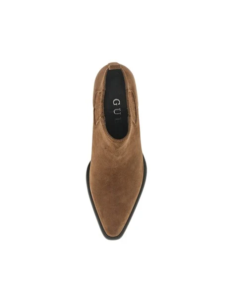 STIVALETTI TACCO BASSO FLTWYISUE10 WESTERN DONNA MARRONE