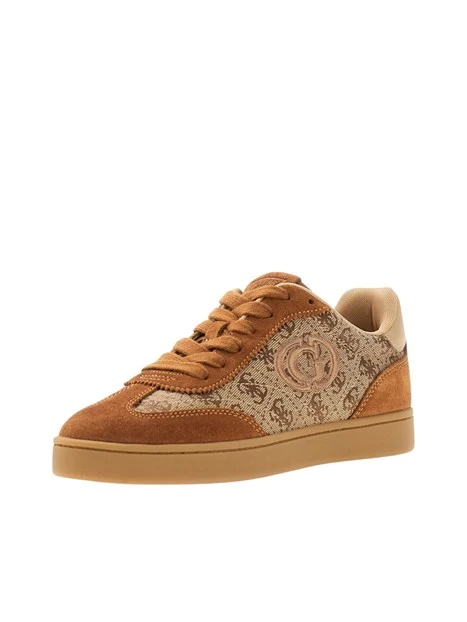 SNEAKERS BASSE FLTJACLEA12 JACQUARD LOGO 4G DONNA MARRONE