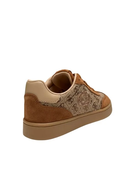 SNEAKERS BASSE FLTJACLEA12 JACQUARD LOGO 4G DONNA MARRONE