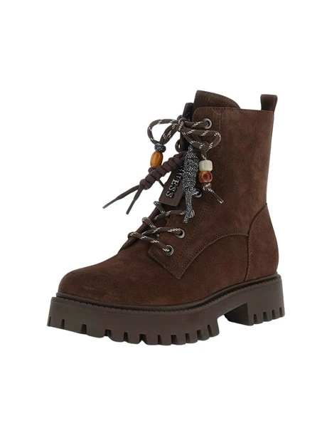 ANFIBI FLFFIZSUE10 LACCI CON PERLINE DONNA MARRONE