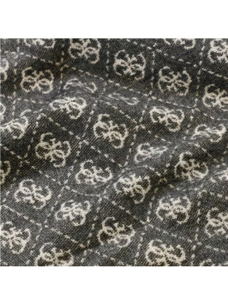 SCIARPA CON LOGO 4G ALL OVER E FRANGE DONNA ANTRACITE