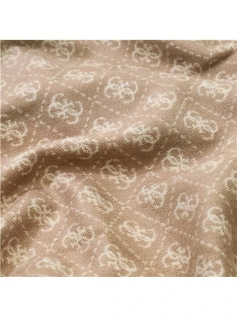SCIARPA CON LOGO 4G ALL OVER E FRANGE DONNA TORTORA