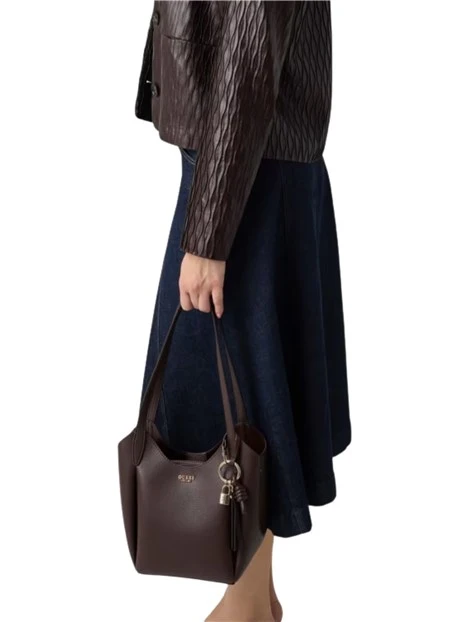 BORSA A SPALLA HWBG9735030 DONNA MARRONE