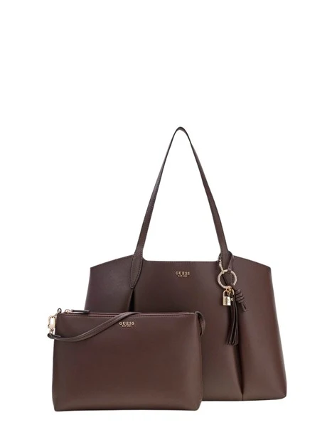 BORSA SHOPPING HWBG9735230 2 IN 1 DONNA MARRONE