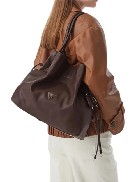 BORSA A SPALLA HWNG2249230 DONNA MARRONE