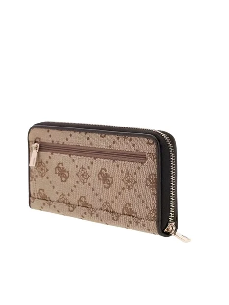 PORTAFOGLIO CON LOGO ALL OVER DONNA BEIGE